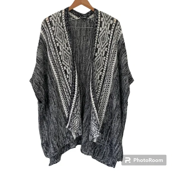 Express poncho sweater cheap